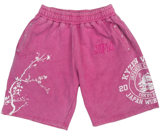 Pink Kyzen "Japanese Culture" Sweat Shorts